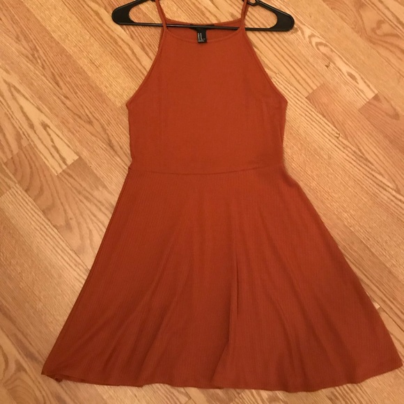 Burnt orange skater dress Clearance